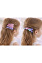 Girl's Pastel Color Snap Buckle (4 Pcs.) And Starry Rubber Buckle (6 Pcs.) Set - 2