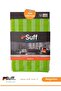 Begonie Microfiber Dusting Cloth Stain-Free Multi-Purpose Cleaning Cloth with Stripes 40X40 cm Green