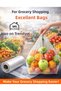 Big Size 💜 200 Pcs Grocery Bags Roll Bags Athlete Bags Crinkle Bags Transparent Athlete Bags Grocery Bags - 2