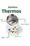 Patterned Space Thermos 280ml Baby Food Storage Thermos Stainless Steel Thermos - 5