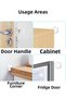 Transparent Silicone Furniture and Door Stopper Impact Pad Set of 6 – Anti-Noise and Anti-Collision Stopper - 5