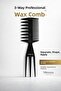 Professional 3-Way Wax Comb - Hair Styling Comb