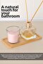 2 Pieces Rectangular Bamboo Presentation Tray - Decorative Presentation Plate Tea Coffee Serving Tray 19X10 cm - 3