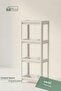 4-Tier Bathroom Shelf Unit White Bathroom Organizer Shampoo Rack Towel Rack Cabinet - 3