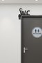 Decorative Mr. & Mrs. Sign Set of 2 Modern Toilet Door Sign - 5
