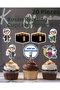 20 Pieces I Read the Quran Men's Isüs Set Cupcake Toothpick Cookie Decorations Cocktail Toothpicks Promise Engagement Birthday Cocktail Invitation and Presentation Cake Decoration Ornament Thick Paper