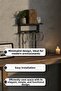 Decorative Metal Jewelry Organizer Wall Shelf Makeup and Accessories Organizer - 2