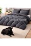 100% Merino Anthracite Wool Quilt Double Size – Four Seasons, Non-Sweating Natural Wool Filling