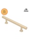 Best handle luxury country kitchen furniture cabinet drawer pull matte gold 96mm - 2