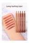 Natural Color Lip Liner – Soft Texture, Long-Lasting Lip Pencil - 2