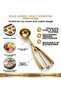 Gold Stainless Steel Cookie Halva Ice Cream Serving Presentation Spoon 22 Cm