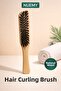 Professional Hair Bun Brush |   Natural Wooden Handle - 2