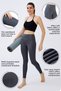 Women's Anthracite High Waist Slim Double Pocket Sports Tights Shades - 3