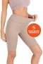 Women's Beige High Waist Loose Cycling Shorts Short Sports Tights Biker Basics - 3