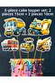32 Pieces Speech Bubble Scoop Truck Giant Birthday Decoration Banner Cake Picks Cupcake - 3