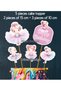 32 Piece Cute Ballerina Giant Set Birthday Decoration Banner Cake Picks Cupcake Decoration - 3