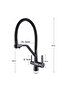 Aritmali Flexible Silicone Tube Kitchen Sink Faucet Black Tap Purifier Compatible - 8