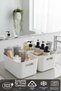 Bath 6 Pieces Bathroom Organizer White Color Plastic Multi-Purpose Cabinet Organizer - 5