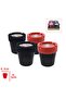 Metal Odorless Ashtray Home Car Auto Ashtray 4 Pieces - 3