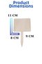 50 Pieces of Writing Pens with Eraser, Small Size, Bulbous Tag, Greengrocer Tag, Market Vendor Tag - 3