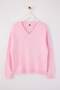 Wardrobe Essentials Pembe Basic Geniş Kalıp Yumuşak Dokulu Triko Kazak TBBAW26AN00069 - 5