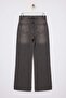Antrasit Yüksek Bel Geniş Paça Wide Leg Jeans TWOSS26JE00054 - 6