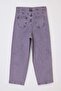 Pembe Yüksek Bel Comfort/Esnek Baggy Fit Denim Büyük Beden Jeans TBBSS26CJ00004 - 6