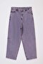 Pembe Yüksek Bel Comfort/Esnek Baggy Fit Denim Büyük Beden Jeans TBBSS26CJ00004 - 5