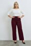 Women's Plus Size High Waist Plus Size Greenish Stretch Fabric Comfort Fabric Pants - 5