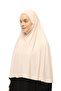 Ready Practical Scarf with Turban Veil Hijab with Hijab - Prayer Cover Souffle (5XL) - Powder - 4
