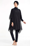 Black Pareo Hijab Swimsuit with Tulle 2022 New Season - 3