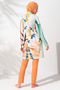 231927 Long Sleeve Patterned Hijab Swimwear - 2