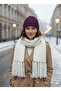 Double Layer Thick Knit Beanie - Soft Textured Winter Knit Beanie - 4
