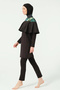 Zamira Flounce Detailed Hijab Swimsuit - 4