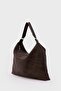 Polly Braided Casual Shoulder Bag Brown - 3