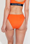 Women's Orange Thin Edge Bikini Bottom - 2