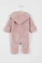 Base. Polo Assn Licensed Salmon Baby Girl Booties Jumpsuit - 4