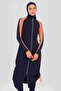 Sports Finger-Strapped Long Hijab Swimsuit - 5