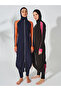Sports Finger-Strapped Long Hijab Swimsuit