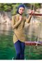 Hijab Swimsuit with Piping Detail and Wrapped Skirt - Green - - 2