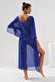 V-Neck Dress Pareo Sax 231803 - 2