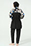 Lian Bristle Piping Detailed Waiter Hijab Swimsuit - 5