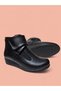 Black Mother Boots Women's Full Fur Velcro Thick Rubber Sole Anti-Slip Winter Boots - 2