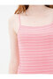 Women's Dusty Rose Striped Undershirt 6YAK33725QK - 3