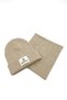 Unisex Beige Ribbed 100% Cotton (1-5 YEARS) Beanie Neck Collar Set (LASNMAN PRICE) - 5