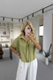 Olive Short Sleeve Modal Shirt