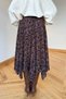 Women's Asymmetrical Cut Floral Patterned Chiffon Skirt Nsa-58006 - 3