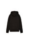 Womens ESS+ Script Hoodie Sweatshirt - Black - 7