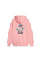 Womens DOWNTOWN Oversized Graphic Hoodie - Pink - 2