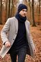 Hand Knitted Men's Beanie Neck Collar Set - 5